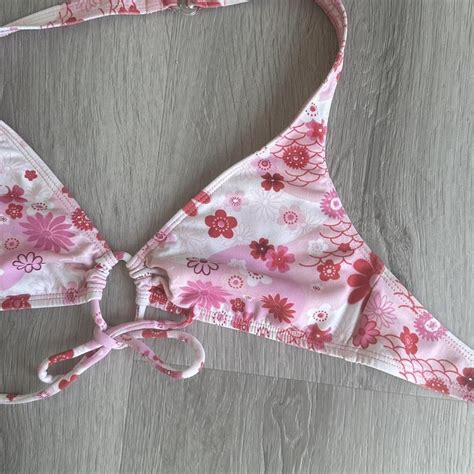 Y K Pink Bikini Top Brand Xhiliration Size S Or Depop