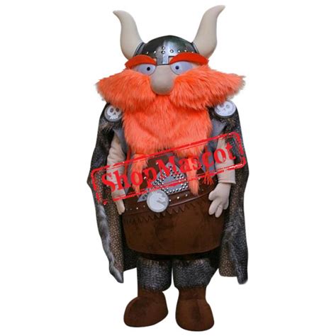 Realistic Viking Mascot Costume