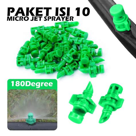 Jual Paket Isi 10 Micro Sprayer 180 Mikro Jet Aeroponik