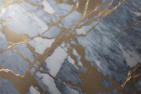 Premium AI Image | A marble floor with gold and white marble.