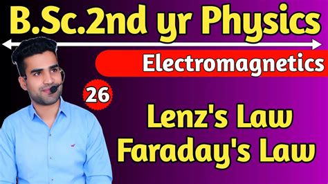 Faraday S Law Lenz Law Electromagnetics Bsc 2nd Sem Youtube