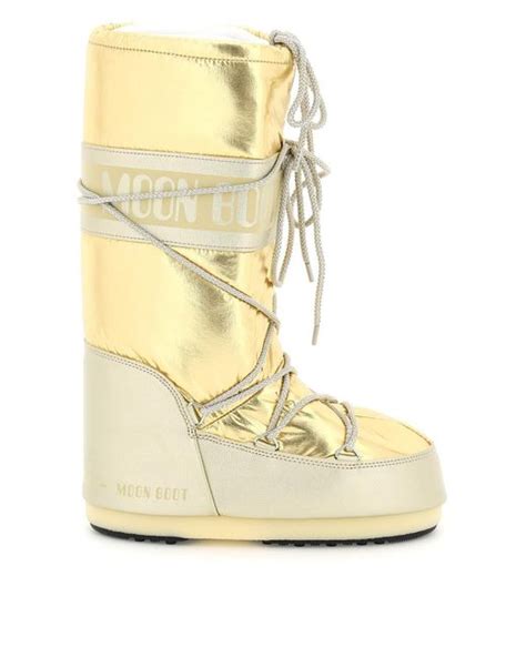 Moon Boot Metallic Snow Boots Icon Lyst