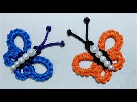 Tutorial Membuat Souvenir Gantungan Kunci Kupu Kupu Macrame Keychain