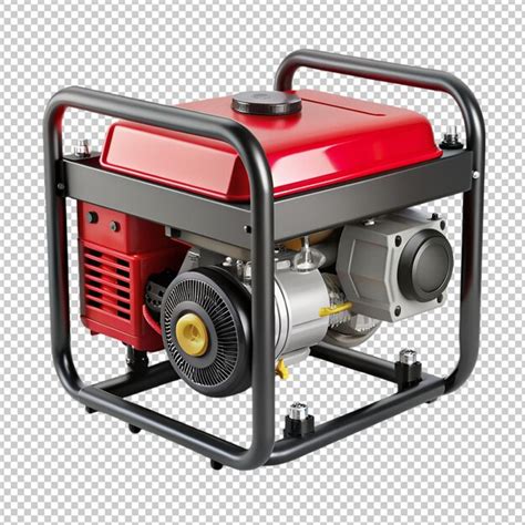 portable generator clean  transparent background premium ai