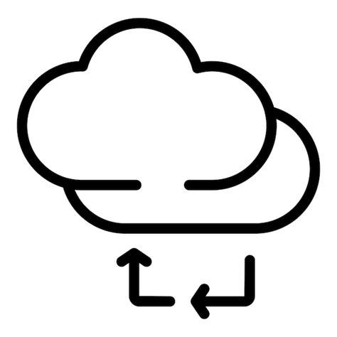 Cloud Remove Umrissen Schnittstelle Symbol Vektoren Und Illustrationen