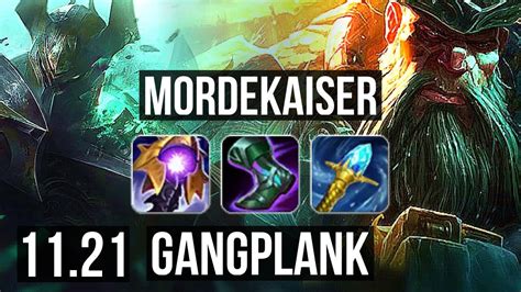 Mordekaiser Vs Gangplank Top Games K Mastery Euw Diamond