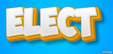 Elect Text Effect and Logo Design Word