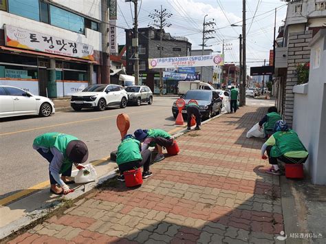 평택시 통복동 새마을부녀회 여름맞이 제초작업 및 여름꽃 식재 진행