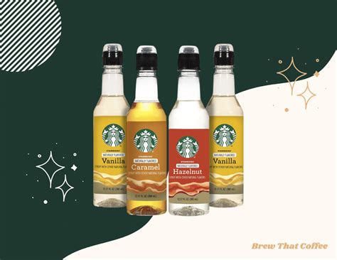 What Syrup Does Starbucks Use? (& Syrup Flavors Ranked) - Brew That Coffee