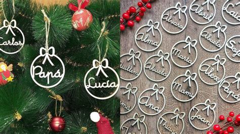 Cinco Bolas De Navidad Personalizadas Hechas A Mano Y Baratas Para