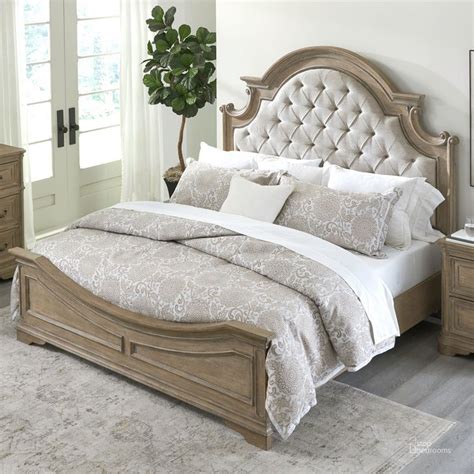 Magnolia Manor King Upholstered Bed In Weathered Bisque by Liberty ...