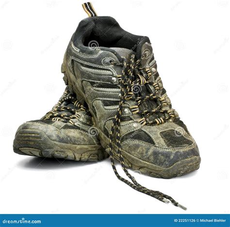 Schuhe Der Schmutzigen Arbeit Stockfoto - Bild von schmutzig, schuhe