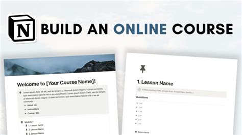 How To Build An Online Course Platform In Notion Free Template