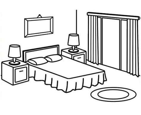 Coloriage Dessin Gratuit De Chambre Télécharger Et Imprimer Gratuit