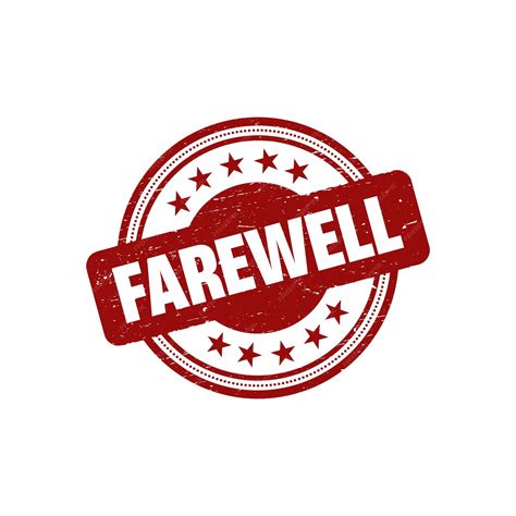 Premium Vector | Farewell grunge rubber stamp vector illustration.