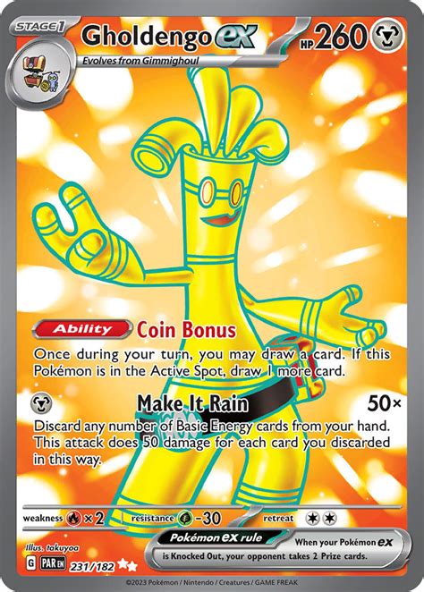 Gholdengo Ex Paradox Rift PAR 231 PkmnCards