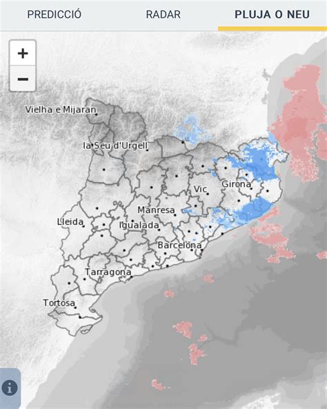 Comando Tibidabo on Twitter Bon dia Us neva Així està el radar