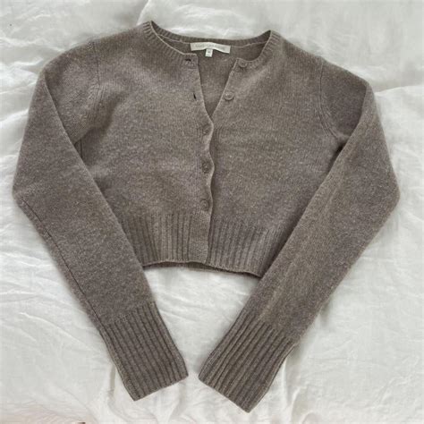 Naked Cashmere Tan Cropped Sweater Size Xs Very Depop