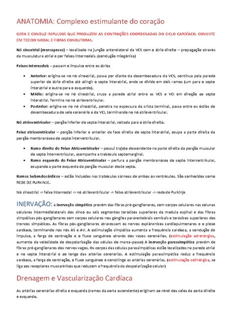 Complexo Estimulante Do Coracao - Complexo estimulante do coração, Principais Artérias, Principais Veias ...