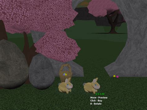 Basic Shapes Easter Bunny And Wicker Basket Rbloxburg