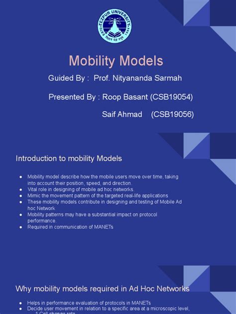 mobility model   wireless ad hoc network applied mathematics