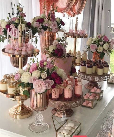 Beautiful Pink Wedding Dessert Table