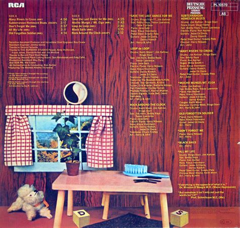 John Lennon Harry Nilsson Pussy Cats Vinyl LP Album Art Tracklist