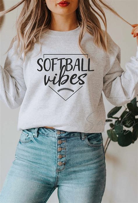 Softball Vibes Svg Baseball Mom Svg Baseball Shirt Svg Etsy