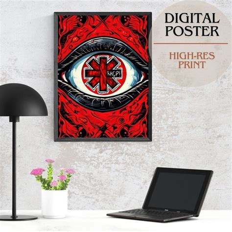 Red Hot Chili Peppers Poster RHCP Poster Red Hot Chili Peppers Sock Poster Alternative Rock