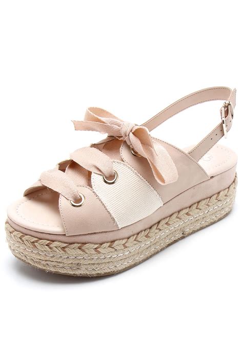 Sandália Bebecê Amarração Nude Compre Agora Dafiti Brasil