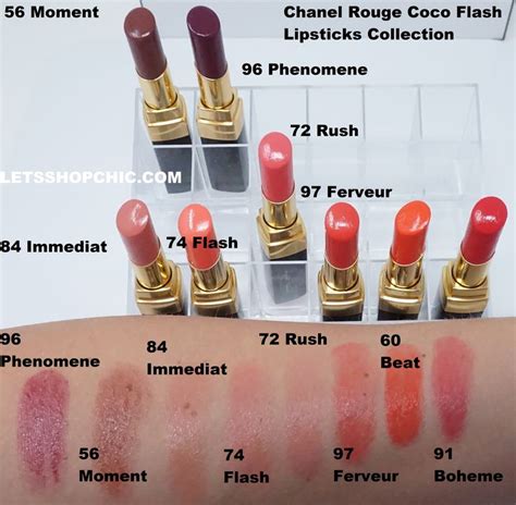 My Chanel Rouge Coco Flash Lipsticks Collection | Lipstick collection ...