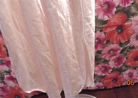 Vtg Maryann S Boutique Lingerie Pink Satin Nightgown Lace Trimmed Usa Size M Ebay