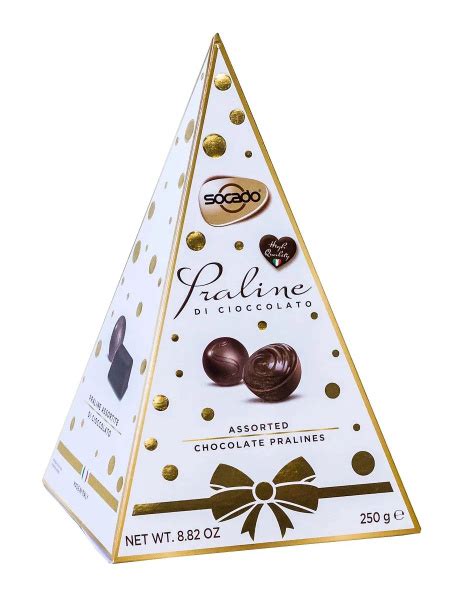 Шоколадные конфеты Socado Золотая Пирамида ассорти 250 гр - купить с ...