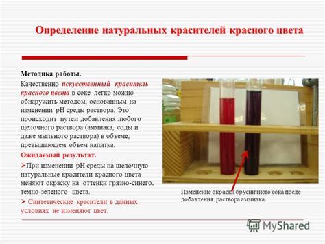 Презентация на тему: "Красители в соках Реферат с элементами научно ...