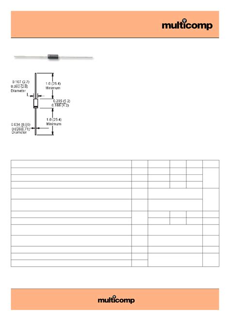 1n5817 Datasheet Pdf Pinout Power Diodes Schottky