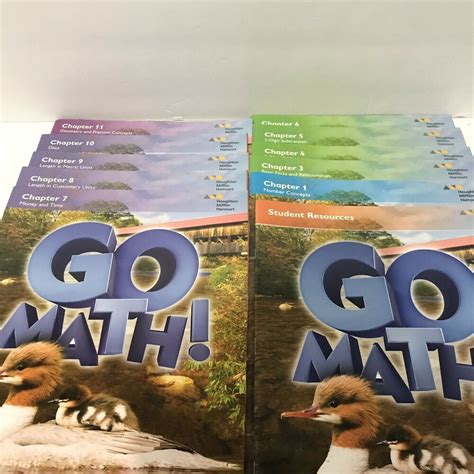 Two Paperback Books On The Cover Of Go Math