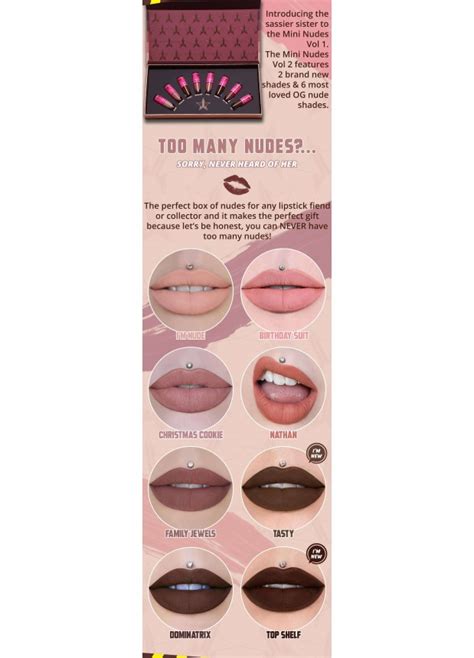 Jeffree Star Cosmetics Nude Mini Bundle Vol набор жидких матовых губных помад Pinkstar