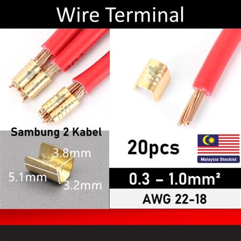 penyambung wayar sambungan kabel wire  terminal wire crimp pressed