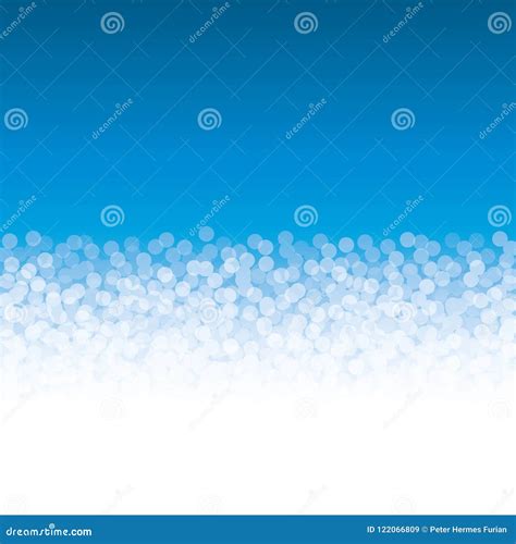 Bolle Piene Di Bolle, Punti Bianchi Sopra Fondo Blu Illustrazione ...