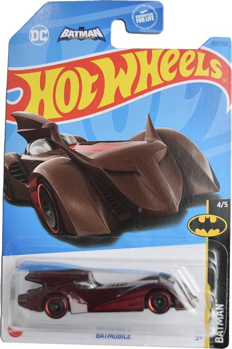 Hot Wheels Batmobile Batman Red
