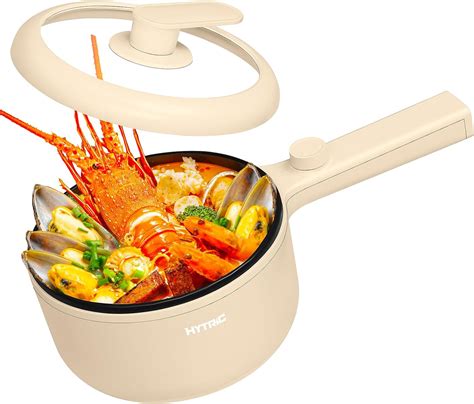 Hytric Electric Hot Pot L Portable Nonstick Frying Pan Electric Cooker For Steak Egg