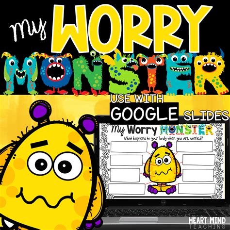 My Worry Monster Activity Heart And Mind Teaching