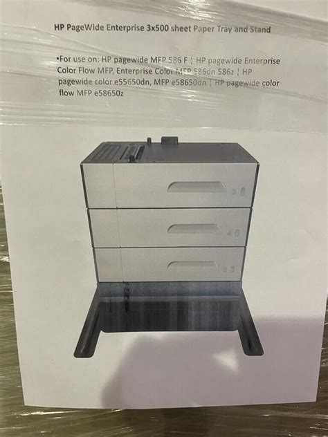 Hp Pagewide Enterprise X Sheet Tray And Stand G W A