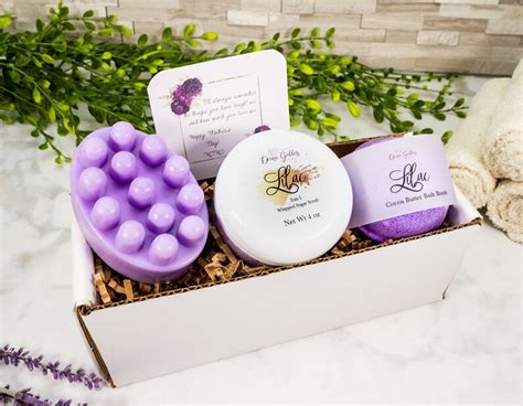 Lilac Scented Mothers Day Spa T Set Luffa Soap Bath Etsy