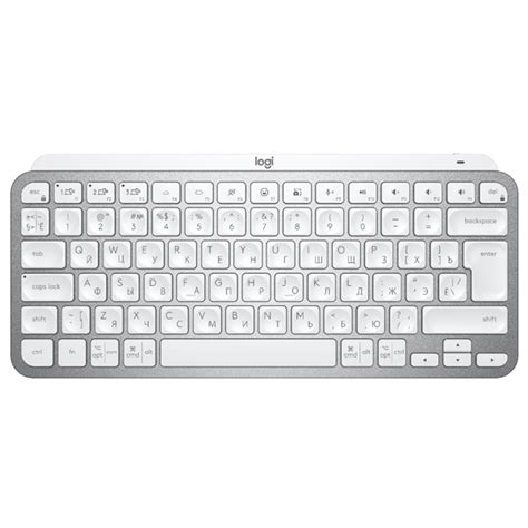 Клавиатура беспроводная Logitech MX Keys Mini Light Gray 920-010502 в ...