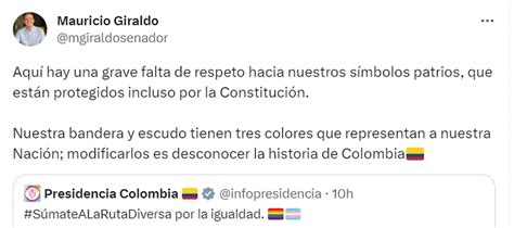 Presidencia cambió colores del escudo de Colombia por Día del Orgullo Gay y desató polémica