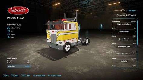 Fs22 Peterbilt 352 Cabover V1000 Mod Fs25 Mods Fs22 Mods