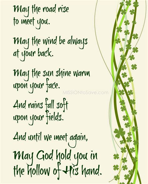 Printable Irish Blessing