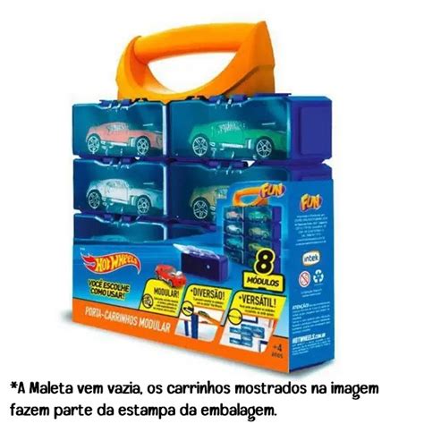 Maleta Porta Carrinhos Modular Divis Es Hot Wheels Fun Shopee Brasil