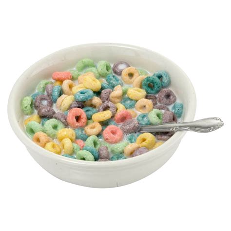 fake cereal bowl  fruity os